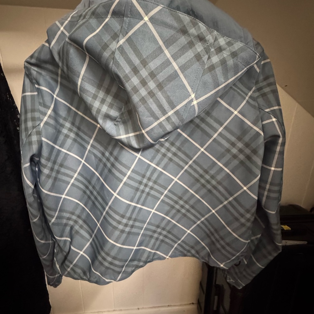 Cropped Reversible Check Jacket - Picture 9 of 16